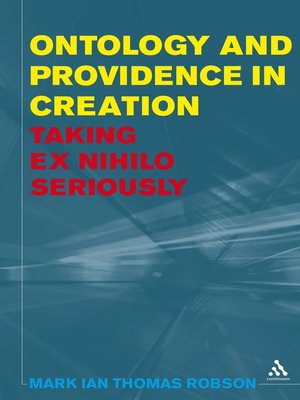 cover image of Ontology and Providence in Creation